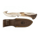 Couteau Muela Viper 9215 lame 11cm manche en bois de cerf + étui en cuir