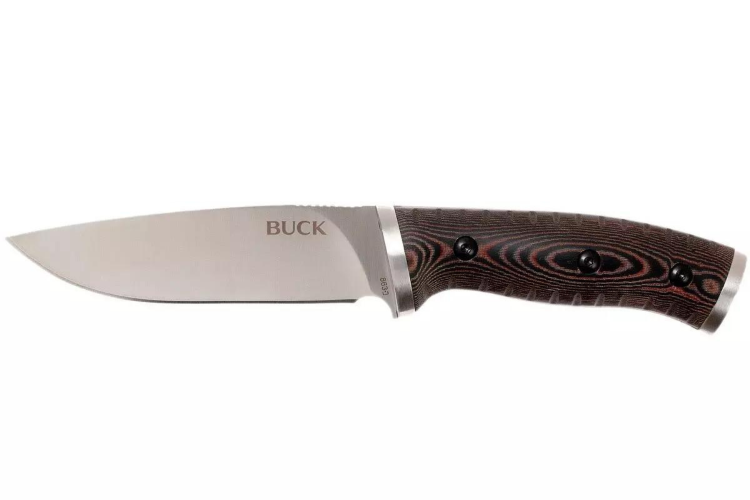 Couteau multifonction Buck 863 Selkirk 0863BRS lame 11,7cm manche micarta marron avec allume-feu et &eacute;tui nylon