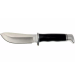 Couteau Buck 103 Skinner 0103BKS lame 10,2cm manche résine phénolique noir/alu avec étui en cuir