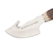 Couteau Muela Raccoon 9232 lame 8cm en inox manche en bois de cerf + étui en cuir