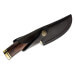 Couteau Buck 191 Zipper 0191BRG lame guthook 10,5cm manche bois de noyer + étui cuir