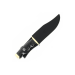 Couteau Muela Bufalo 9257 lame 17cm manche micarta noir avec extrémités en laiton + étui en cuir