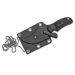 Couteau Spyderco ARK FB35PBK lame 5,5cm manche noir + étui polymère avec chaînette