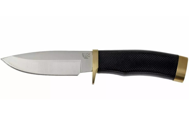 Couteau Buck 692 Vanguard 0692BKS lame 10,8cm manche caoutchou textur&eacute;  + &eacute;tui nylon