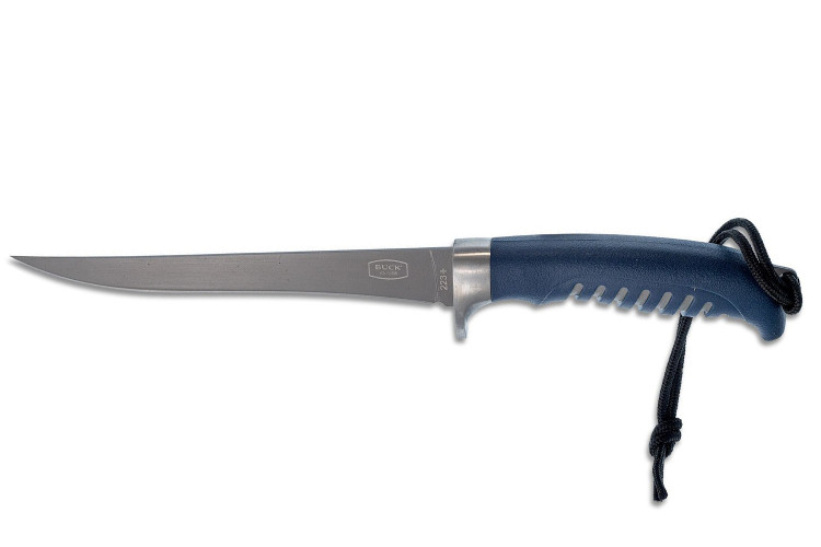 Couteau &agrave; filet Buck 223 Silver Creek 0223BLS lame 16cm manche polypropyl&egrave;ne/caoutchou + &eacute;tui