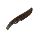 Couteau Muela Setter 9266 lame 11cm en inox manche en bois de cerf + étui en cuir