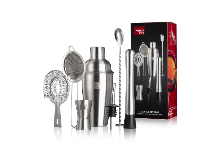 Coffret cocktail Vacu Vin Set Plus 7 pi&egrave;ces