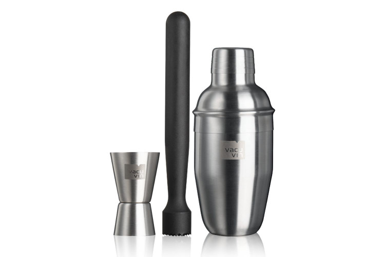 Coffret cocktail Vacu Vin Set 3 pi&egrave;ces
