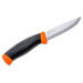 Couteau Mora Companion 11824 lame inox 10,4cm manche caoutchouc noir/orange + étui