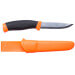 Couteau Mora Companion 11824 lame inox 10,4cm manche caoutchouc noir/orange + étui