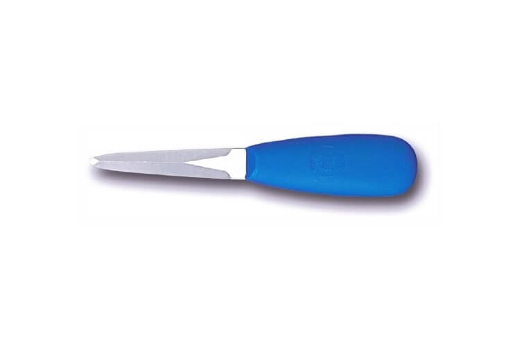Lancette à huîtres Bargoin acier inox manche Bleu