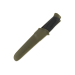 Couteau Mora Companion MG 11827 lame inox 10,4cm manche caoutchouc noir/kaki + étui