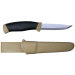 Couteau Mora Companion 13166 lame inox 10,4cm manche caoutchouc noir/sable + étui