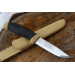 Couteau Mora Companion 13166 lame inox 10,4cm manche caoutchouc noir/sable + étui