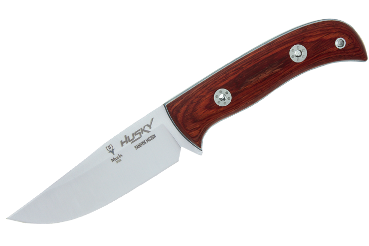 Couteau Muela Husky 9308 lame en inox 11cm manche en bois avec &eacute;tui en cuir
