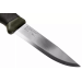 Couteau Mora Companion MG 11863 lame carbone 10,4cm manche caoutchouc noir/kaki + étui