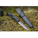 Couteau Mora Companion Spark 13567 lame inox 10,4cm manche caoutchouc noir avec pierre à feu + étui
