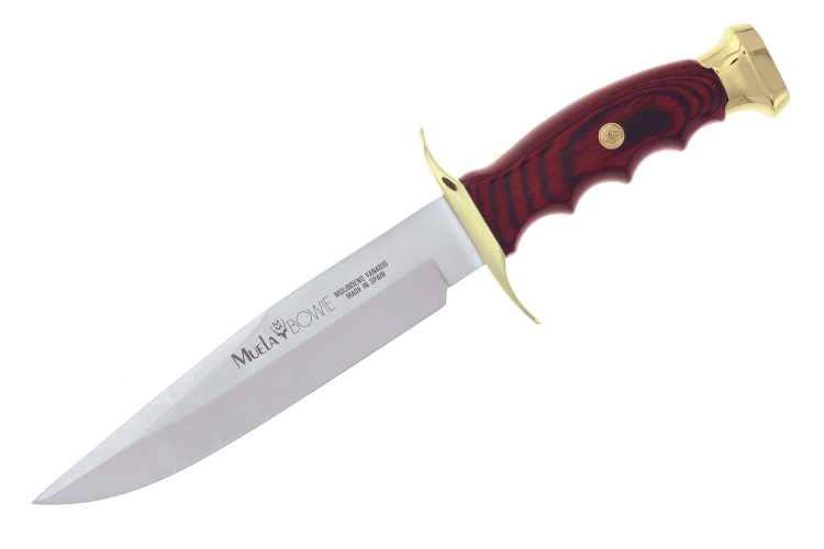 Couteau Muela Bowie 9310 lame en inox 18cm manche en stamina wood