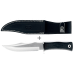 Cotueau Muela "21733" lame en inox 17cm manche en  gomme noire + étui noir