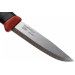 Couteau Mora Companion Spark 13571 lame inox 10,4cm manche caoutchouc bordeaux avec pierre à feu + étui