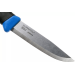 Couteau Mora Companion Spark 13572 lame inox 10,4cm manche en caoutchouc bleu et pierre à feu avec étui