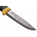 Couteau Mora Companion Spark 13573 lame inox 10,4cm manche caoutchouc jaune sable avec pierre à feu et cordon + étui