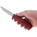 Couteau Mora Basic 511 12147 lame carbone 9,1cm manche polypropylène rouge + étui