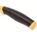 Couteau Mora Électricien 12201 ambidextre lame inox 2,1cm manche en caoutchouc noir/jaune avec étui