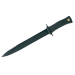 Couteau Muela ESCORP 9244 lame noire 26cm manche en gomme noire + étui en cuir