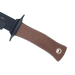 Couteau Muela ESCORP 9277 lame noire 18cm manche en gomme marron avec étui en cordura