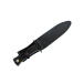 Couteau Muela Escorp 9287 lame en inox 19cm manche en gomme noire + étui en cuir