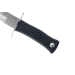Couteau Muela Escorp 9292 lame 26cm manche en gomme noire et garde en inox + étui en cuir