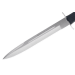 Couteau Muela Escorp 9292 lame 26cm manche en gomme noire et garde en inox + étui en cuir