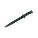 Couteau Muela Escorp 9311 lame noire en inox manche en gomme noire + étui en cuir