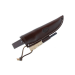 Couteau Muela Viking 9321 lame 11cm manche en bois de bouleau + allume-feu + étui en cuir