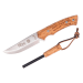 Couteau Muela Viking 9321 lame 11cm manche en bois de bouleau + allume-feu + étui en cuir