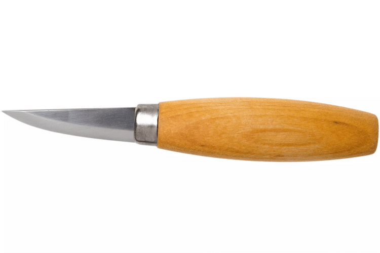 Couteau à sculpter Mora 120 106.1600 lame carbone 6cm manche bouleau + étui