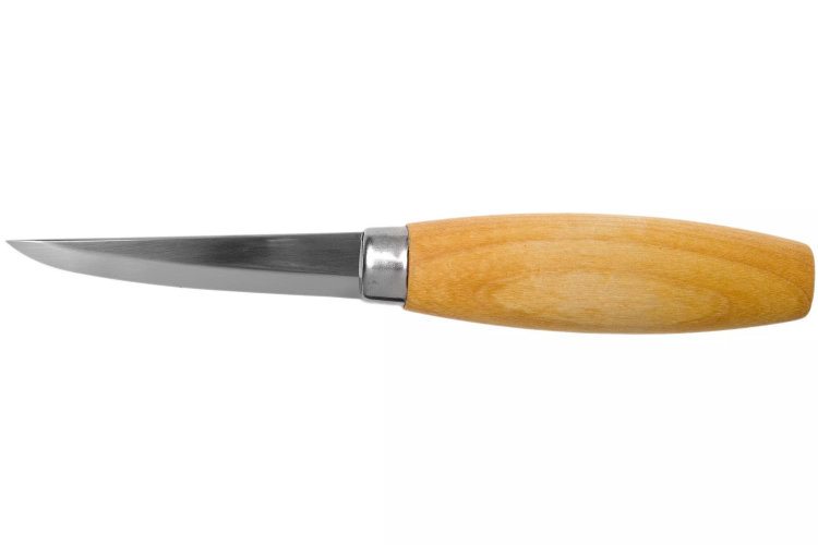 Couteau &agrave; sculpter Mora 106 106.1630 lame carbone 8,2cm manche bouleau + &eacute;tui
