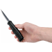 Couteau sculpture bois Mora Basic 12658 lame inox 7,5cm manche polypropylène noir + étui