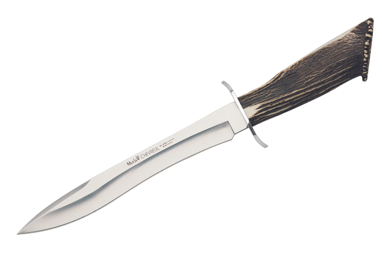 Couteau Muela Chevreuil 9220 lame en inox 22cm manche en bois de Cerf + &eacute;tui en cuir