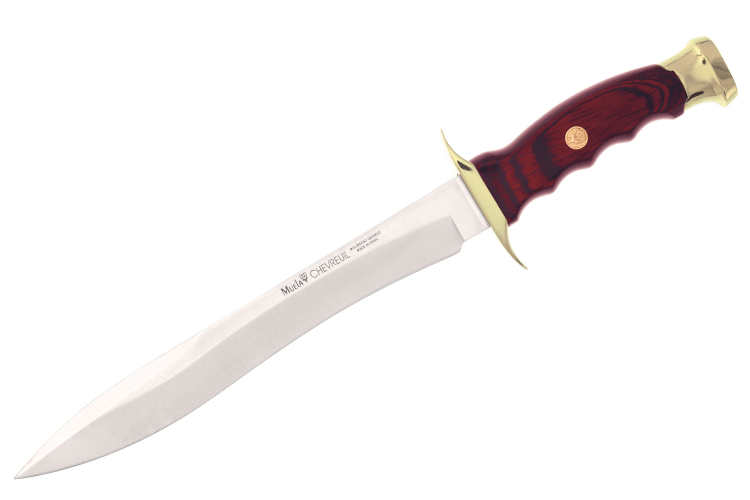 Couteau Muela Chevreuil 9313 lame en inox 22cm manche en Stamina + étui en cuir