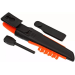 Couteau Mora Bushcraft Survival 12051 lame inox 10,9cm manche caoutchouc orange avec allume feu + étui