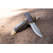 Couteau Mora Bushcraft Survival 13033 lame inox 10,9cm manche caoutchouc marron avec allume feu + étui