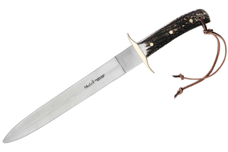 Couteau Muela Bowie 9269 lame en inox 26cm manche en bois de cerf + &eacute;tui en cuir
