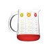 Verre doseur Pebbly en verre borosilicate et base en silicone
