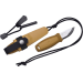 Petit couteau de poche Mora Eldris 12632 lame inox 5,9cm manche caoutchouc jaune avec allume-feu + étui