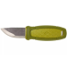 Couteau de poche Mora Eldris 12633 lame inox 5,9cm manche caoutchouc vert avec allume feu + étui