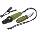 Couteau de poche Mora Eldris 12633 lame inox 5,9cm manche caoutchouc vert avec allume feu + étui