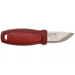 Couteau de poche Mora Eldris 12648 lame inox 5,9cm manche caoutchouc rouge + étui