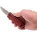 Couteau de poche Mora Eldris 12648 lame inox 5,9cm manche caoutchouc rouge + étui